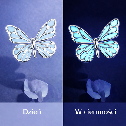 Kolczyki Papillon Bleu – srebro 925