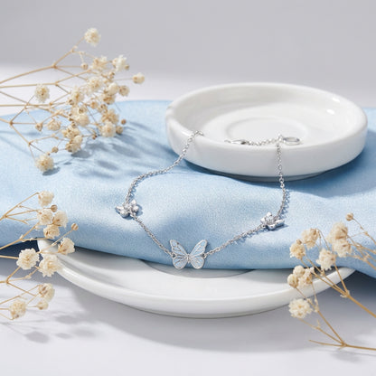 Bransoletka Papillon Bleu – srebro 925